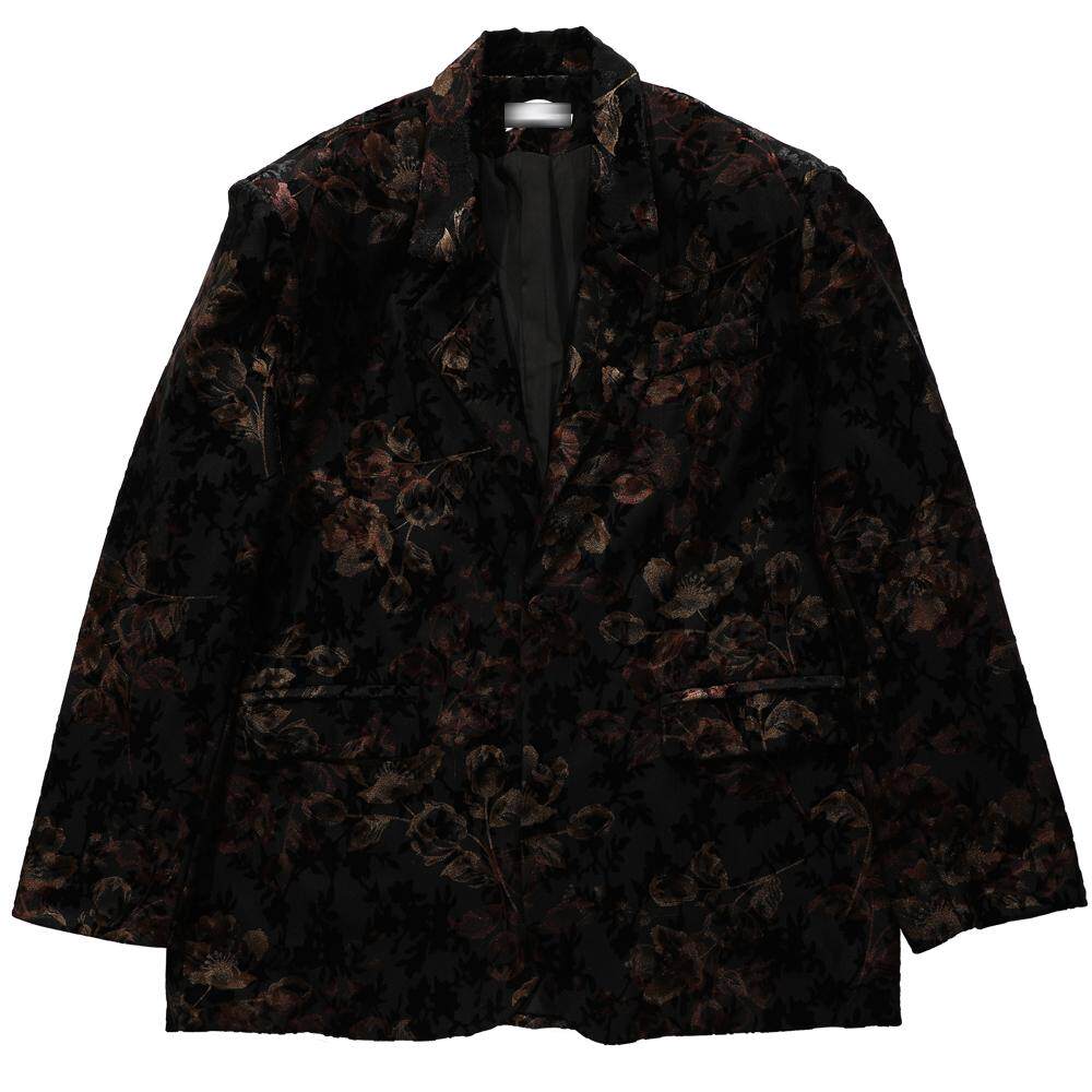 原创男装新款西服外套2025春夏花卉图案小众宽松西装帅气花外套潮,淘宝优惠券,粉丝福利购,淘宝优惠卷