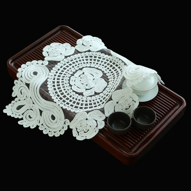 Weimi 5102 lace hollow long coffee table mat table runner