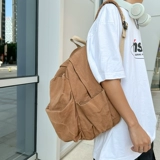 Вместительный и большой ранец, небольшая дизайнерская сумка через плечо, ретро рюкзак, подходит для студента, тренд сезона, в американском стиле