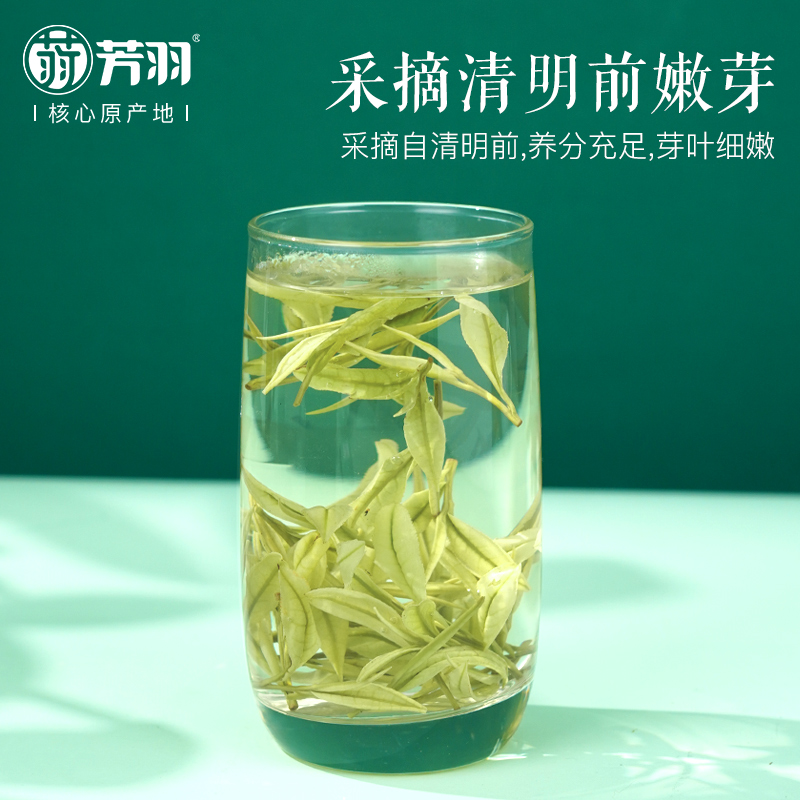 芳羽白茶2024年新茶安吉好白白茶高山特级商务礼盒装正宗茶叶33g - 图0