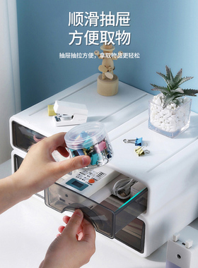 抽屉式办公用品书桌收纳置物架
