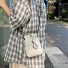Summer small bag for men and women, ultra-thin solid color simple crossbody bag, sports cycling small shoulder bag, small backpack trend