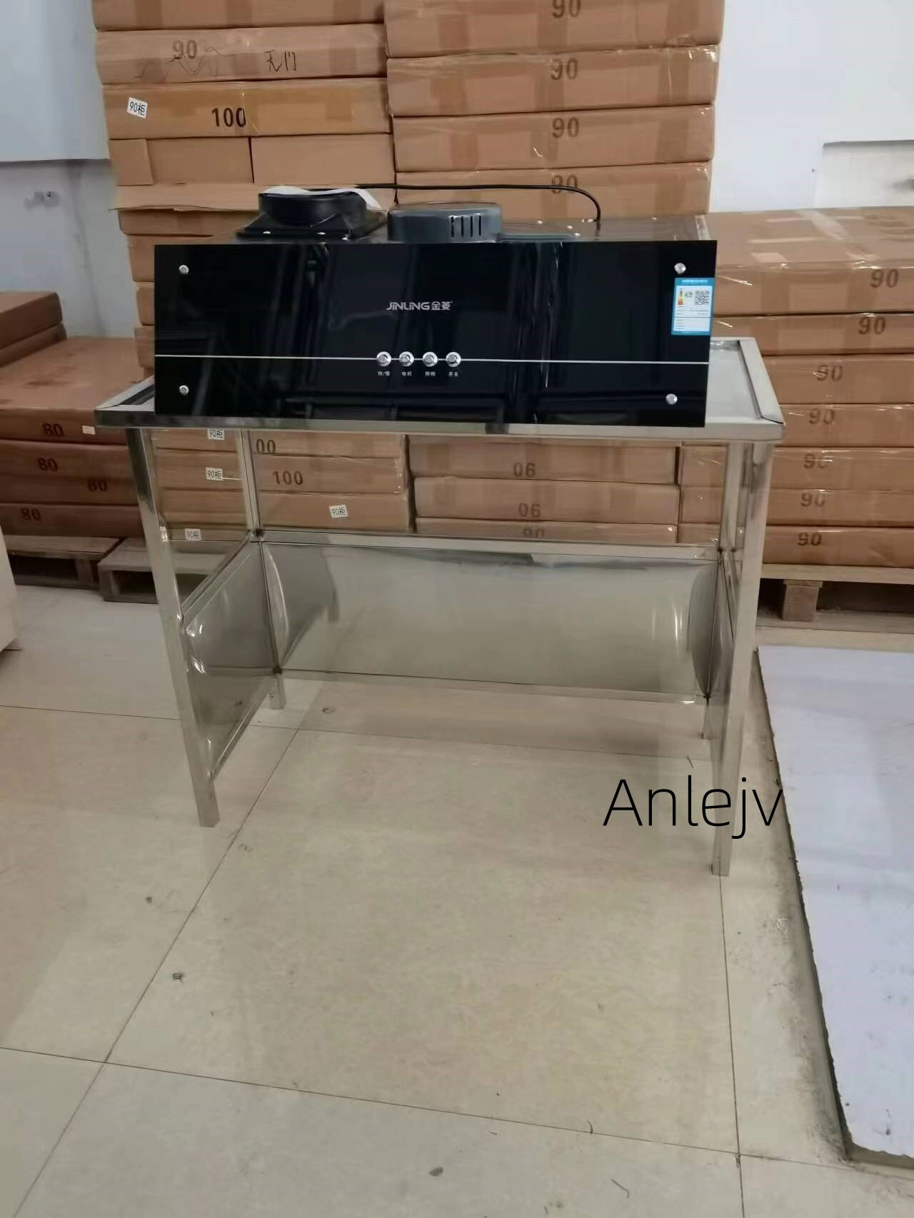 油烟机架子配套出售窗户固定支架阳台用吸油烟机玻璃罩子免安装