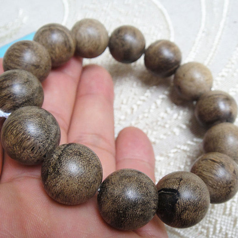 木檀世家巴布亚沉香佛珠16mm 20手链 木檀世家佛珠/念珠