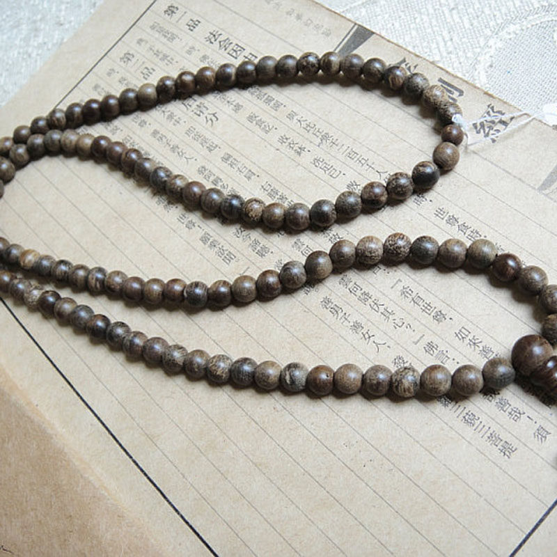 木檀世家巴布亚沉香佛珠6mm手链 木檀世家佛珠/念珠