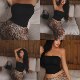 European and American sexy tube top women's waist slimming