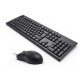Shuangfeiyan (A4TECH) WKM-1000 keyboard and mouse set, wired keyboard and mouse set, office keyboard and mouse set