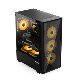 Five Color Fish Tianxuan chassis desktop computer supports ATX EATX 360 water-cooled glass side transmission