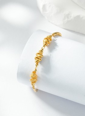 维琪亚5G龙卷风手链串999足金diy