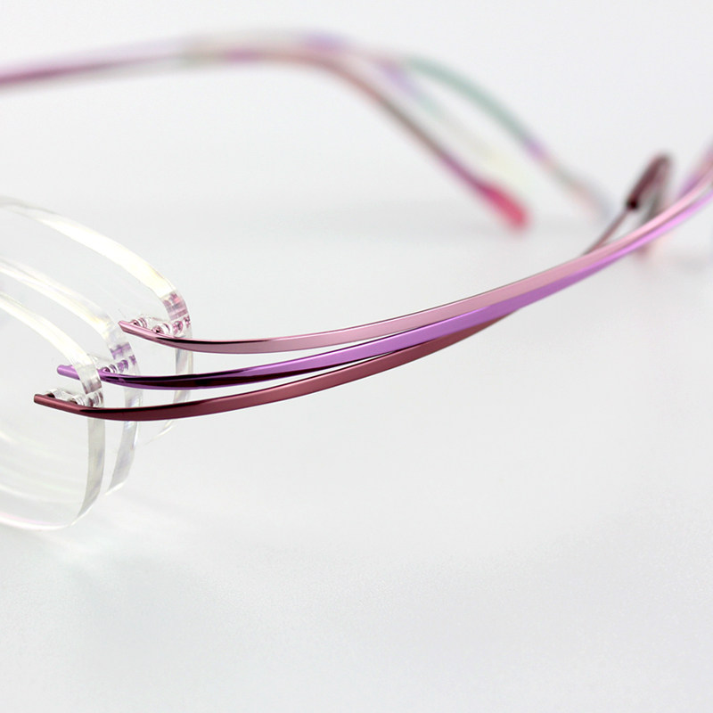 无框超轻眼镜 配有度数近视眼镜 女超轻纯钛无框切边眼镜架男舒适,淘宝优惠券,粉丝福利购,淘宝优惠卷