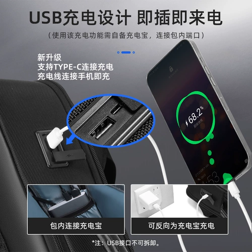 Мужской рюкзак, ноутбук для отдыха, универсальный ранец для школьников, бизнес-версия, 15.6 дюймов, подходит для студента