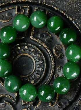 天然高品质和田玉碧玉手链