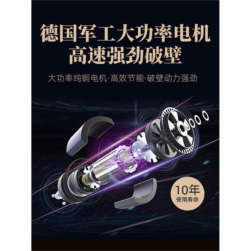 德国惠妈/hurma破壁机家用多功能料理智能榨汁辅食轻音免滤豆浆机,淘宝优惠券,粉丝福利购,淘宝优惠卷