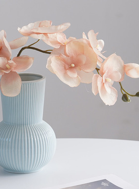 北欧简约白色装饰干花鲜花客厅陶瓷花瓶家居桌面插花摆件花器