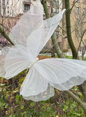 纱质蝴蝶装饰柔纱质感颜值高适配派对婚房家居布置氛围感拉满多款