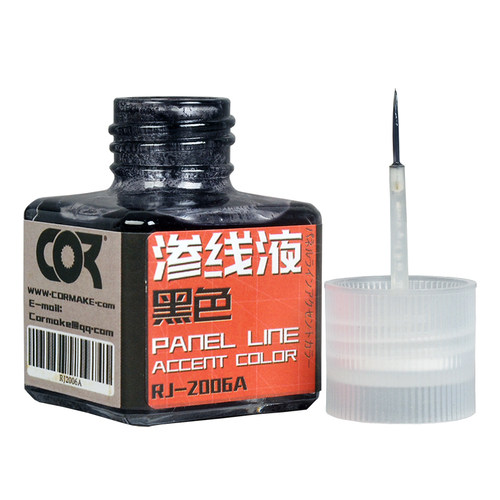 柯作高达模型上色勾线渍洗液旧化87131黑色灰色深灰渗线液87132 - 图3