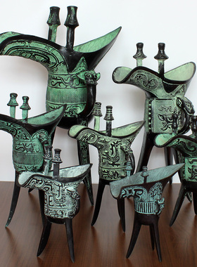 酒杯仿古风摆件父辛爵