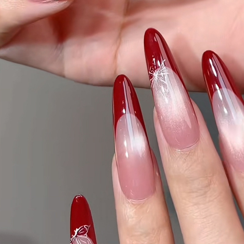 乐檬甲片35mm加长分码细狗长椭圆穿戴甲片超薄免磨美甲贴片延长甲,淘宝优惠券,粉丝福利购,淘宝优惠卷