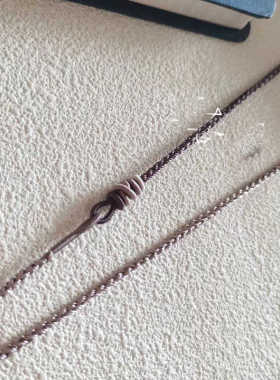 小方块原创自制百搭串珠项链荔枝