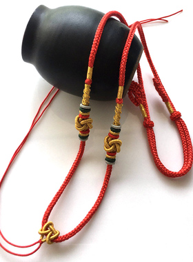 客户定制款手工编织八股元宝结项链挂链小红书流行定制拉伸叶子