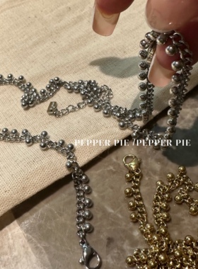 辣椒派 不掉色经典必入链条珠珠灵动松弛感手链女 脚链百搭款复古