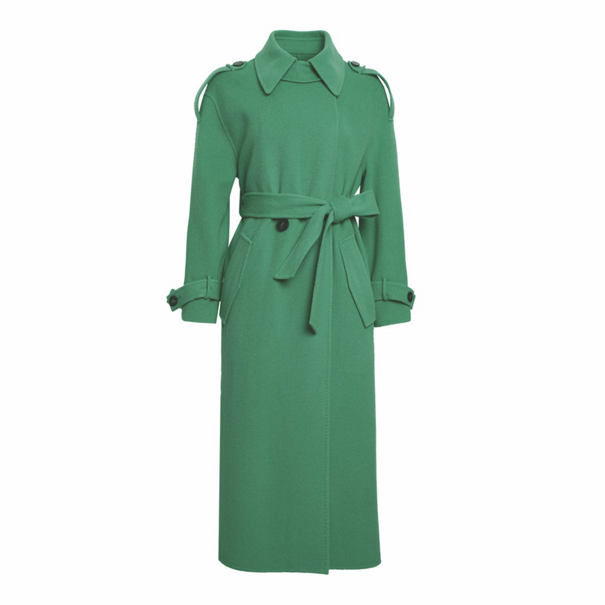 谷邦长款风衣式毛呢外套女2025冬季新款气质宽松显瘦过膝羊毛大衣,淘宝优惠券,粉丝福利购,淘宝优惠卷