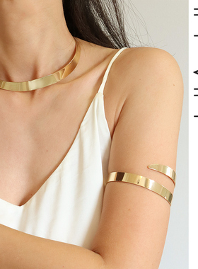 invia埃及希腊时尚可调松紧手镯