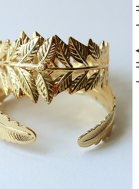 invia埃及希腊女合金可调节手镯