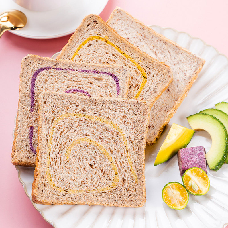 全麦黑麦糖精杂粮吐司南瓜代餐面包 信合味达吐司面包
