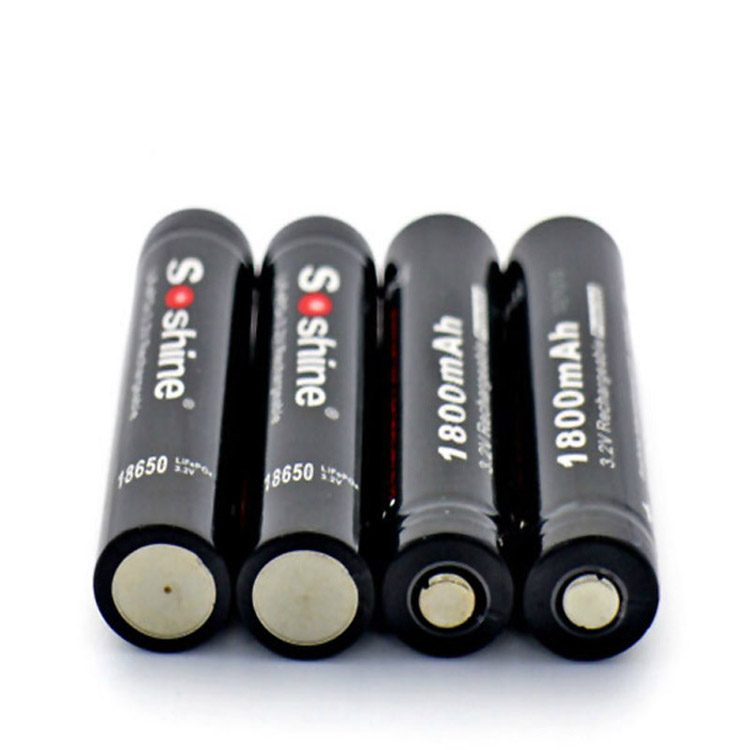 Soshine LiFePO4 18650 1800mAh 磷酸铁锂电池可充电带保护1对装 - 图1