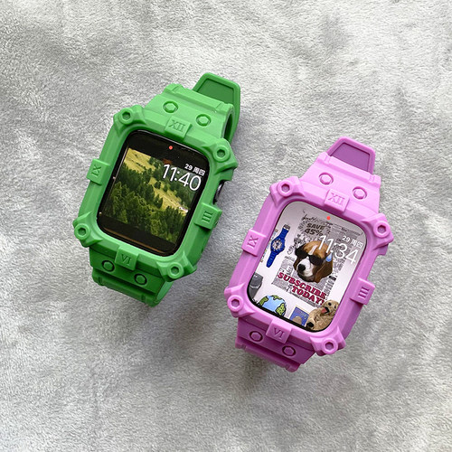 超软硅胶表带一体保护壳iwatch新款适用applewatch苹果se手表5678 - 图0