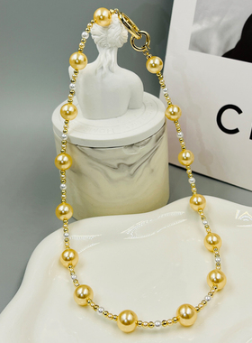 珍珠项链拼接女轻奢小众设计颈链