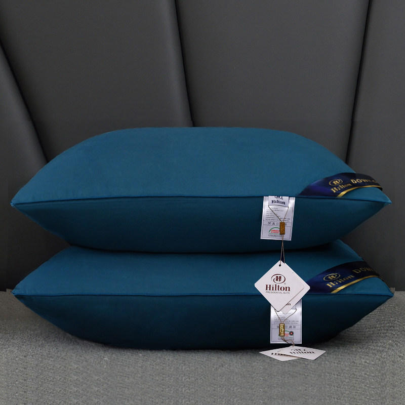 希尔顿酒店枕芯羽绒枕舒适枕头100%全棉护颈羽绒枕芯成人安心睡眠,淘宝优惠券,粉丝福利购,淘宝优惠卷