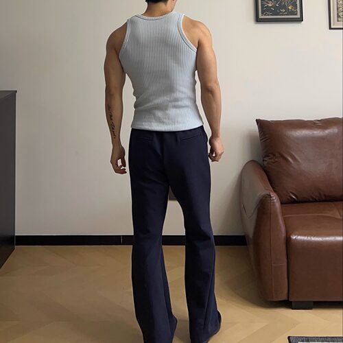 本源ULTISO 美式休闲弯刀卫裤健身运动微喇宽松百搭显高直筒长裤 - 图2