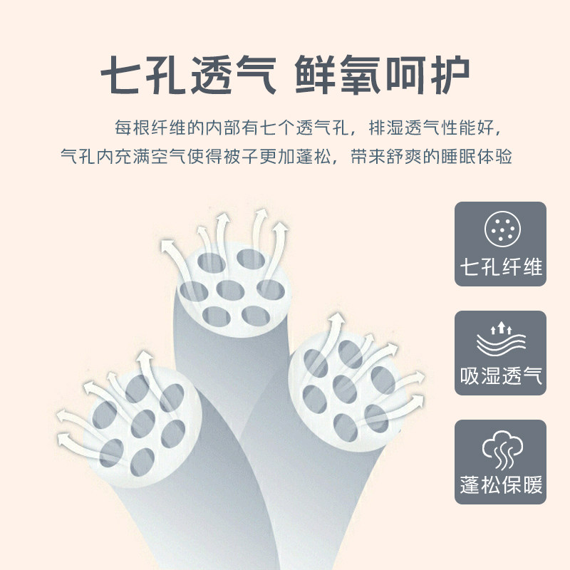 恒源祥学生宿舍单人亲肤柔软春秋被 恒源祥家纺化纤被