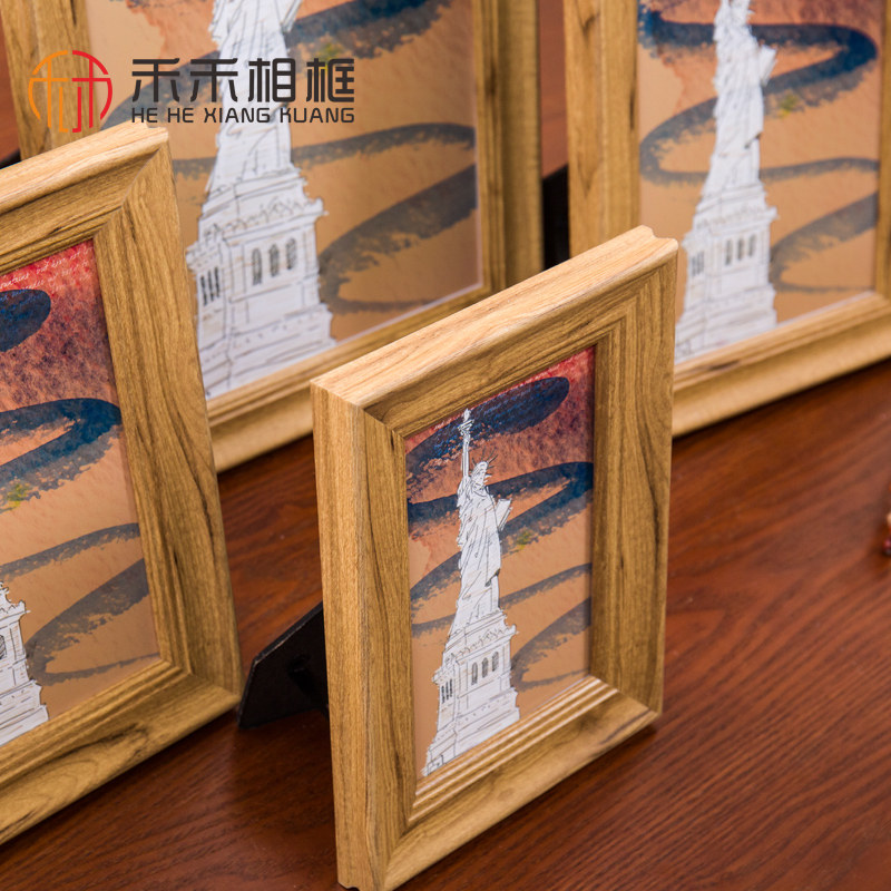 【量多优惠】欧式ins相框摆台5寸6寸7寸8寸10寸A4简约洗照片挂墙