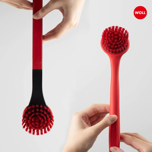 Woll woll Щерошка для горшки для кухонной посуды Ненажирная кастрюля с силиконовой силиконовой кистью с длинной ручкой Длинная ручка