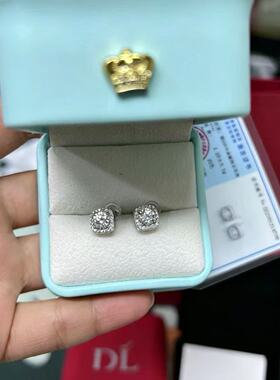 胖东来代购小方糖耳钉S925银耳环