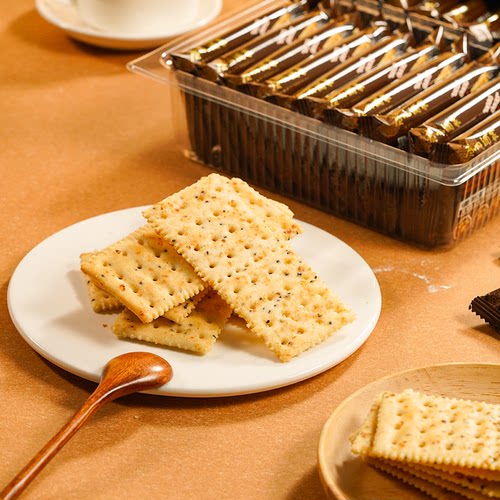 广州酒家黑松露培根腊肠苏打饼干咸味休闲零食早餐办公室下午茶 - 图2