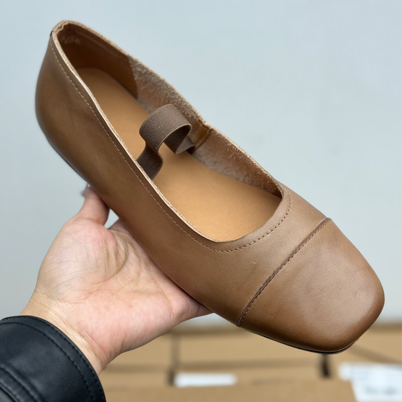 手工真皮复古妈妈鞋平底玛丽珍鞋新款奶奶鞋中老年春季女鞋休闲,淘宝优惠券,粉丝福利购,淘宝优惠卷