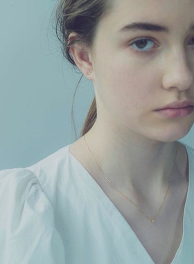 迷你锆石钻朝5晚9女锁骨链