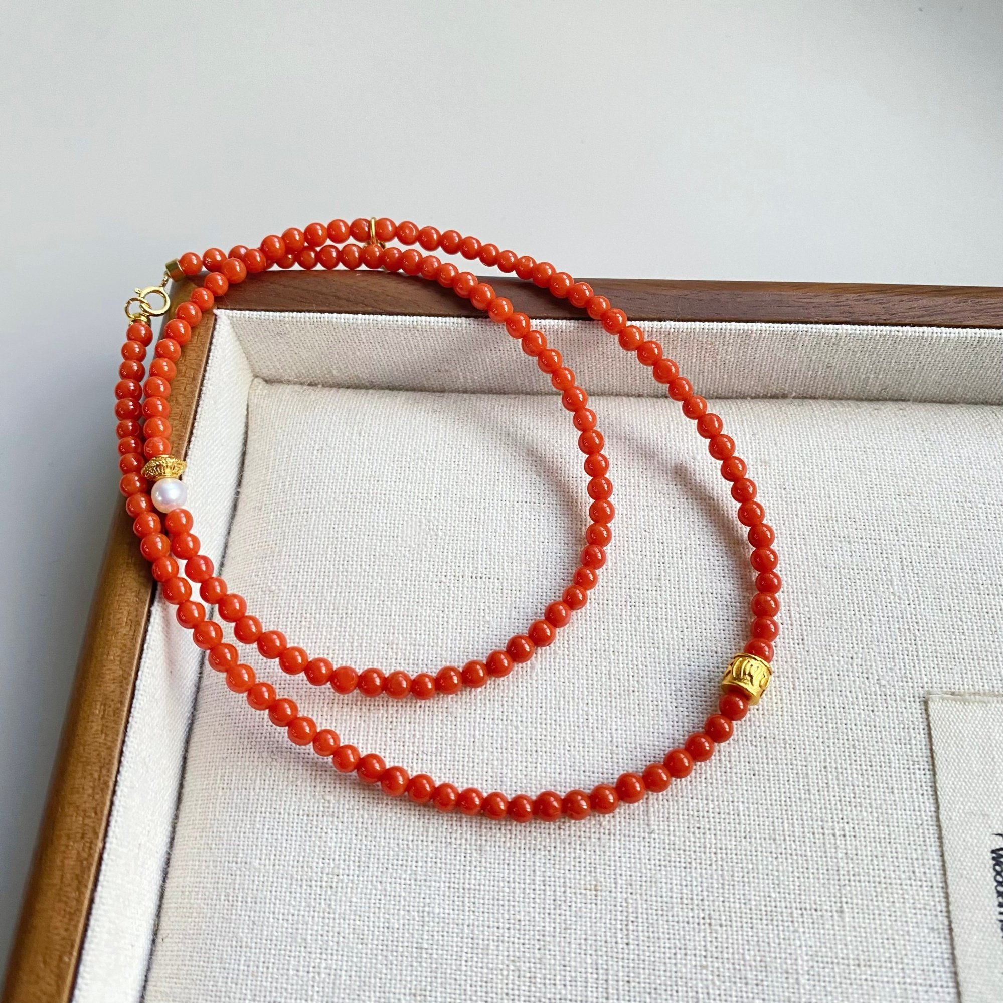 【炽阳】天然淡水珍珠项链女款国风南红气质复古风高级感满串颈链,淘宝优惠券,粉丝福利购,淘宝优惠卷