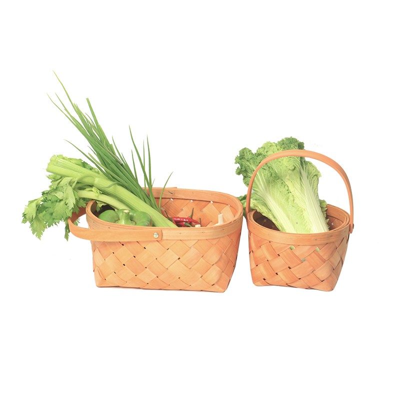手工编织手提收纳篮家居杂物篮筐木片篮子面包篮大号花篮礼品果篮,淘宝优惠券,粉丝福利购,淘宝优惠卷