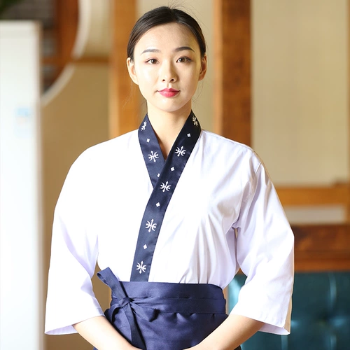Японская отель кухня рабочая одежда суши кимоно корейская японская кухня ресторан Одеблика Мужчины Мужчины и Женщины Вышивка