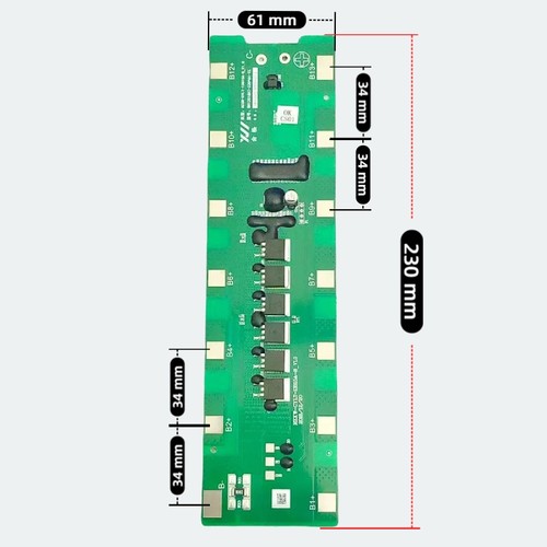 13串48V15A锂电池适用所有3.7V三元锂电池电动车保护板 - 图0