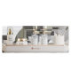 No punching bathroom storage rack towel rack