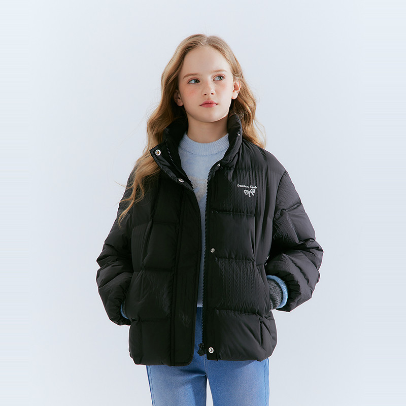 笛莎官方旗舰童装女童羽绒服秋冬季新款女孩儿童时尚保暖短款外套,淘宝优惠券,粉丝福利购,淘宝优惠卷
