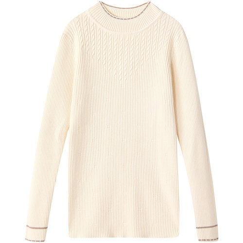 笛莎官方旗舰童装女童毛线衣冬季新款女孩儿童加厚保暖针织打底衫 - 图3