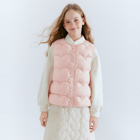 笛莎官方旗舰童装女童三防轻薄羽绒服外套儿童羽绒马甲