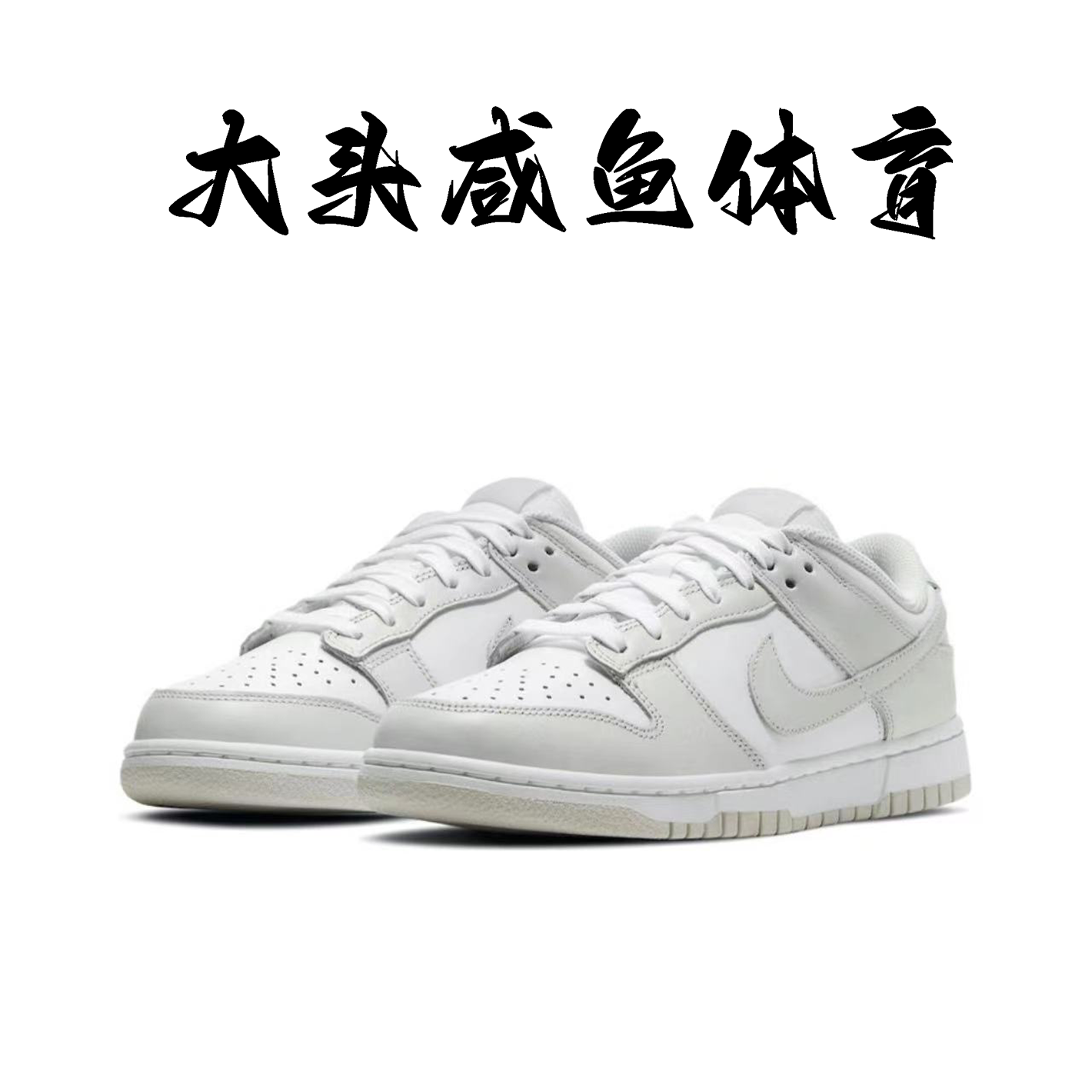 Nike Dunk Low耐克女子低帮DUNK白灰色板鞋 DD1503-103-图0